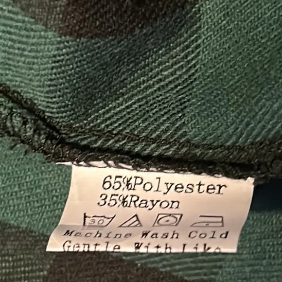 Flannel Button Up Drawstring Hoodie - Picture 5 of 7